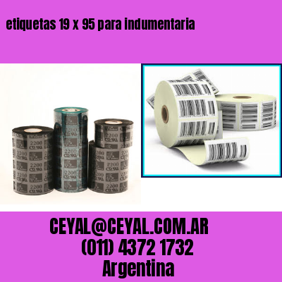 etiquetas 19 x 95 para indumentaria