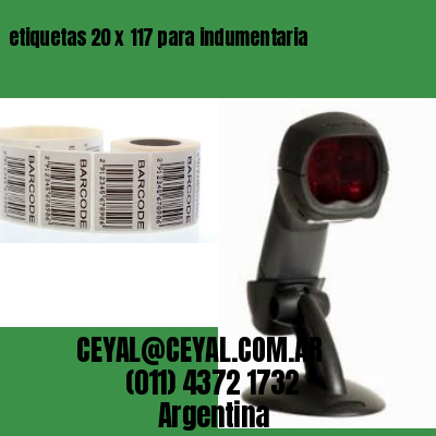 etiquetas 20 x 117 para indumentaria