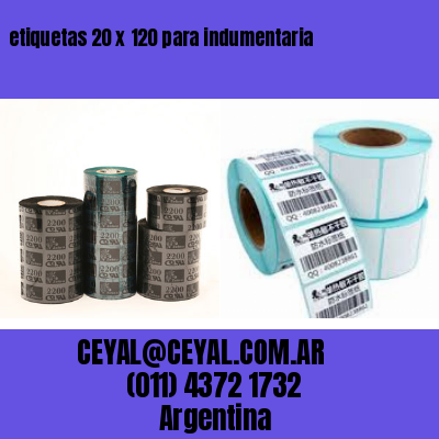 etiquetas 20 x 120 para indumentaria