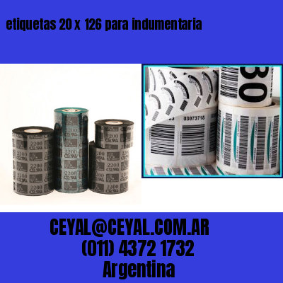 etiquetas 20 x 126 para indumentaria