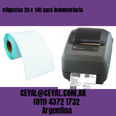 etiquetas 20 x 140 para indumentaria