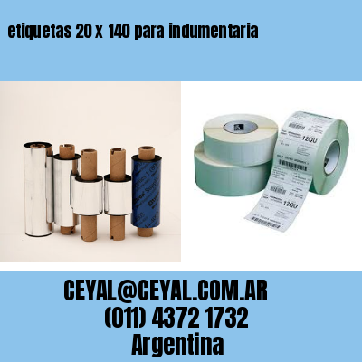 etiquetas 20 x 140 para indumentaria