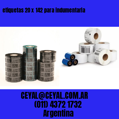 etiquetas 20 x 142 para indumentaria