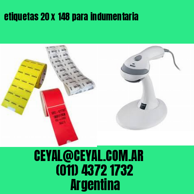 etiquetas 20 x 148 para indumentaria