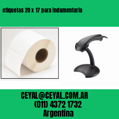 etiquetas 20 x 17 para indumentaria