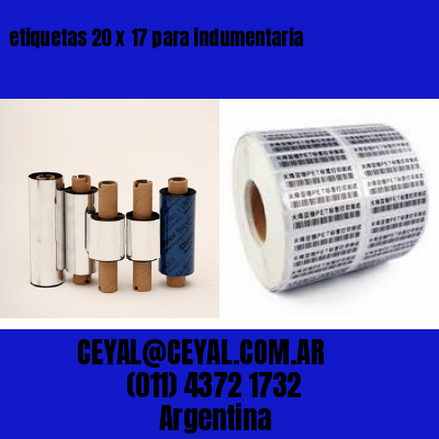 etiquetas 20 x 17 para indumentaria