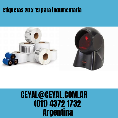 etiquetas 20 x 19 para indumentaria