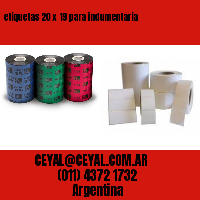 etiquetas 20 x 19 para indumentaria