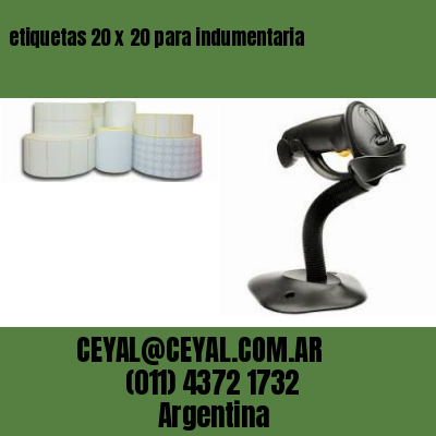 etiquetas 20 x 20 para indumentaria