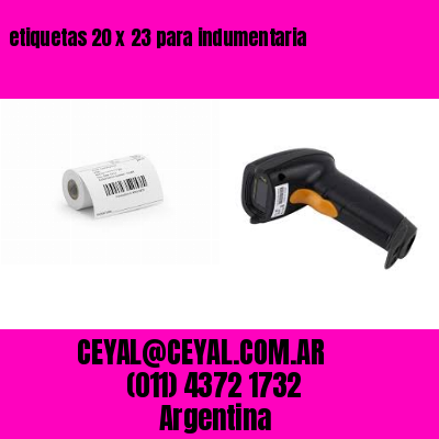 etiquetas 20 x 23 para indumentaria
