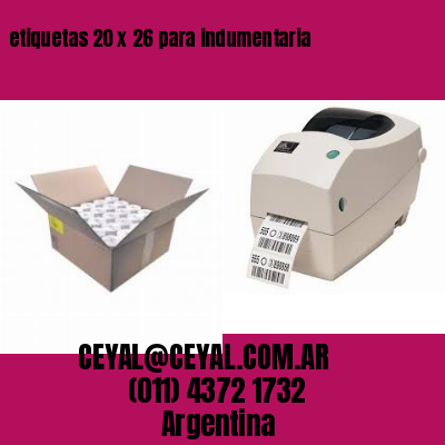 etiquetas 20 x 26 para indumentaria