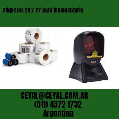 etiquetas 20 x 27 para indumentaria