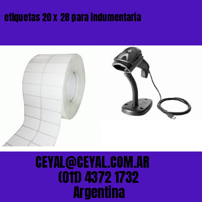 etiquetas 20 x 28 para indumentaria