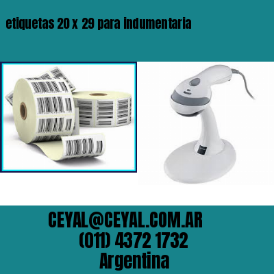 etiquetas 20 x 29 para indumentaria