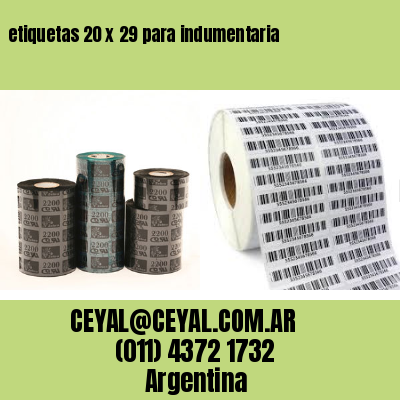 etiquetas 20 x 29 para indumentaria