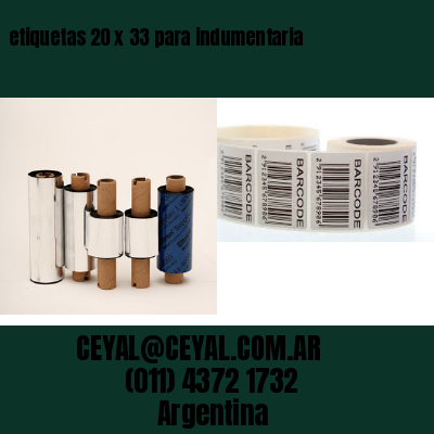 etiquetas 20 x 33 para indumentaria