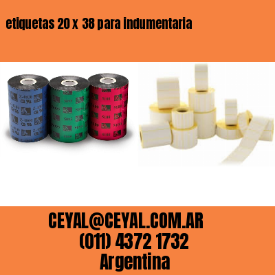 etiquetas 20 x 38 para indumentaria