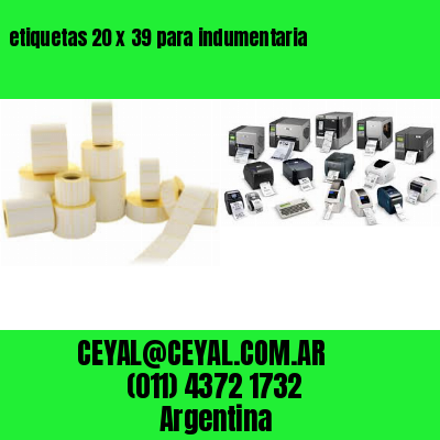 etiquetas 20 x 39 para indumentaria