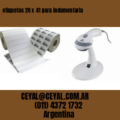 etiquetas 20 x 41 para indumentaria