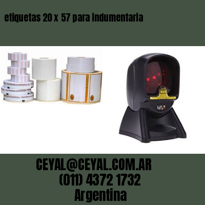 etiquetas 20 x 57 para indumentaria