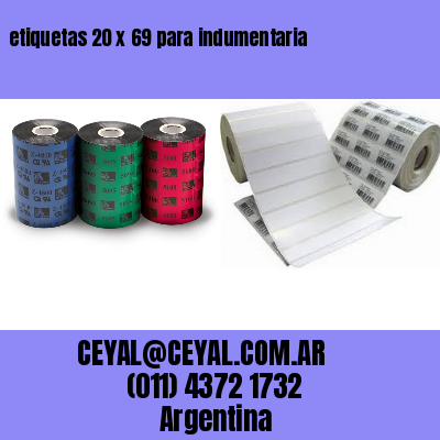 etiquetas 20 x 69 para indumentaria