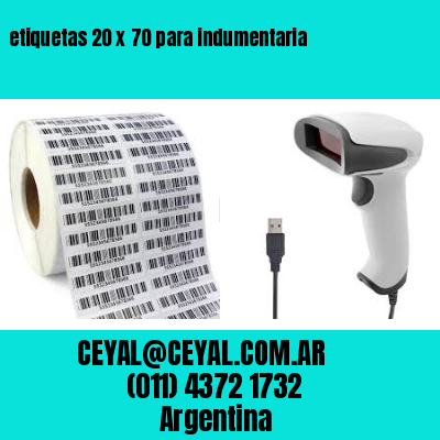 etiquetas 20 x 70 para indumentaria