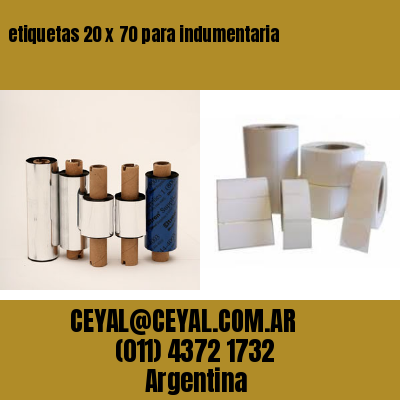 etiquetas 20 x 70 para indumentaria