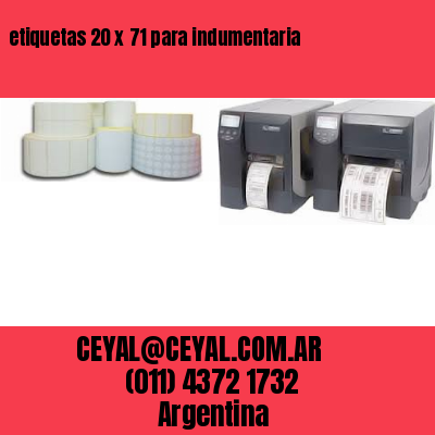 etiquetas 20 x 71 para indumentaria