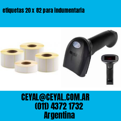 etiquetas 20 x 82 para indumentaria