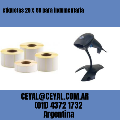 etiquetas 20 x 88 para indumentaria