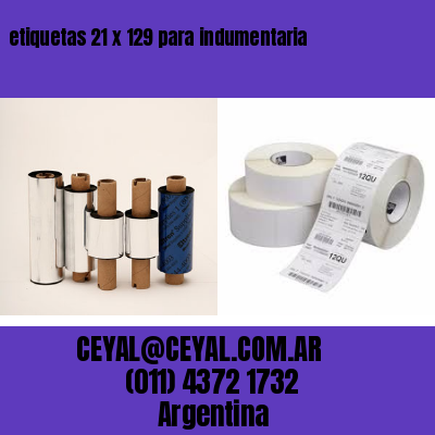 etiquetas 21 x 129 para indumentaria