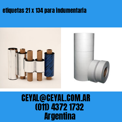 etiquetas 21 x 134 para indumentaria