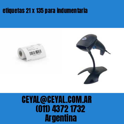 etiquetas 21 x 135 para indumentaria