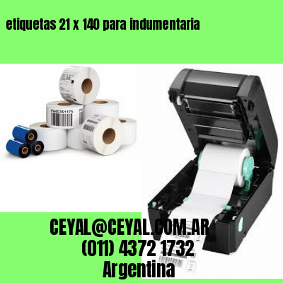 etiquetas 21 x 140 para indumentaria
