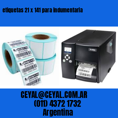 etiquetas 21 x 141 para indumentaria