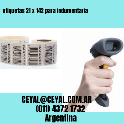 etiquetas 21 x 142 para indumentaria
