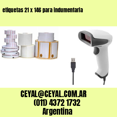 etiquetas 21 x 146 para indumentaria