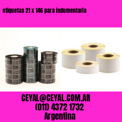 etiquetas 21 x 146 para indumentaria