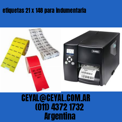 etiquetas 21 x 148 para indumentaria