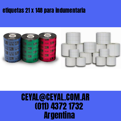 etiquetas 21 x 148 para indumentaria