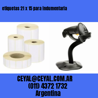etiquetas 21 x 15 para indumentaria
