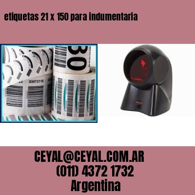 etiquetas 21 x 150 para indumentaria