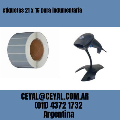 etiquetas 21 x 16 para indumentaria
