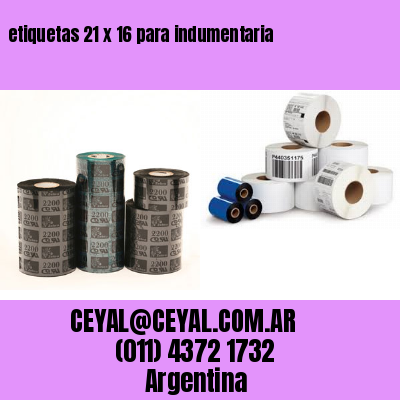 etiquetas 21 x 16 para indumentaria