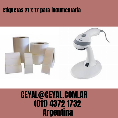 etiquetas 21 x 17 para indumentaria