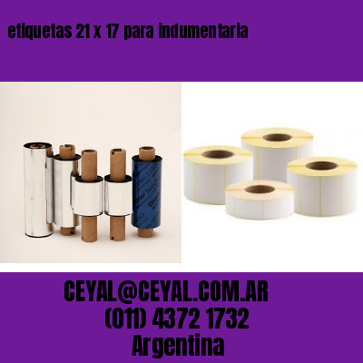 etiquetas 21 x 17 para indumentaria