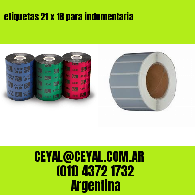 etiquetas 21 x 18 para indumentaria