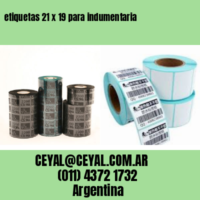 etiquetas 21 x 19 para indumentaria