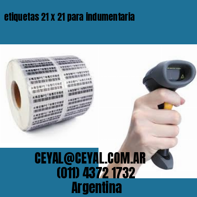 etiquetas 21 x 21 para indumentaria