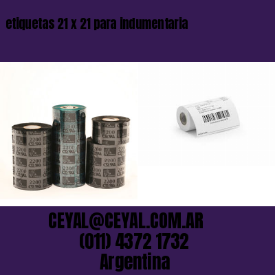 etiquetas 21 x 21 para indumentaria